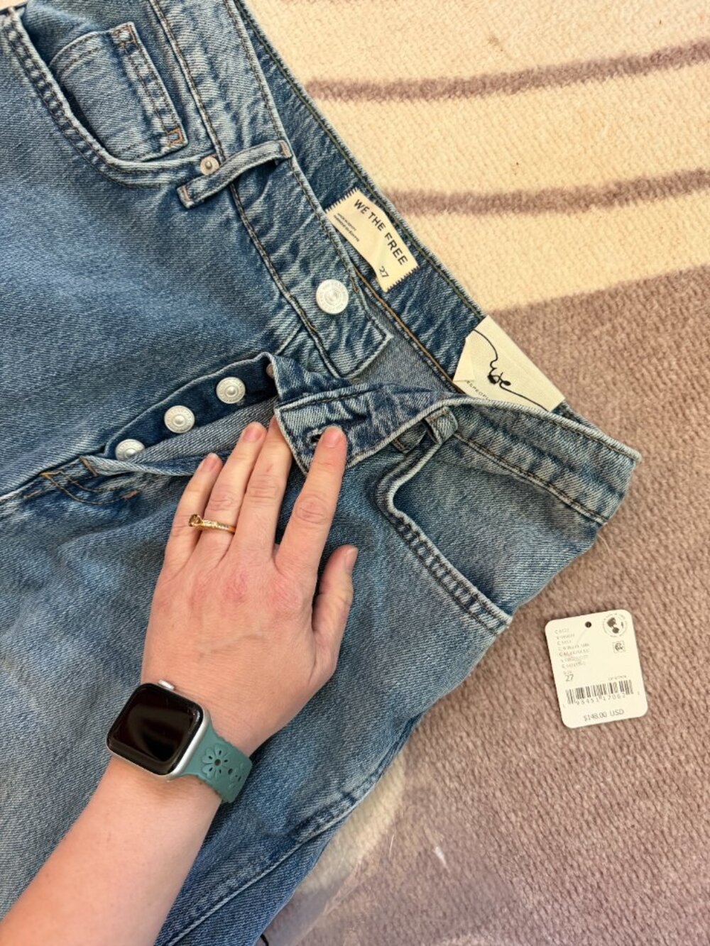 WE THE FREE {NWT} Free People Westward Demi Jeans 27/4 | wide leg baggy denim - Picture 5 of 8